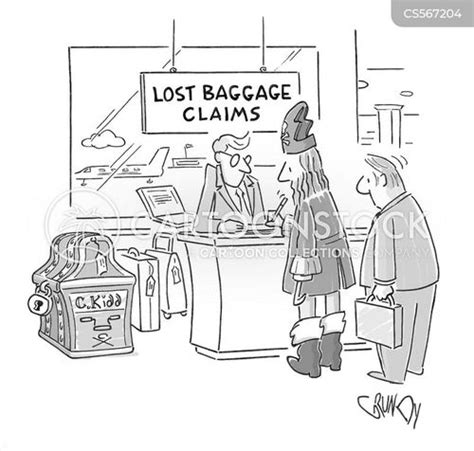 Lost Baggage Claim Cartoons and Comics .